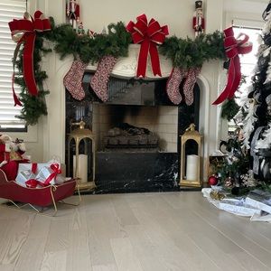 2 brand new Red stockings- brand new never used / no stains.